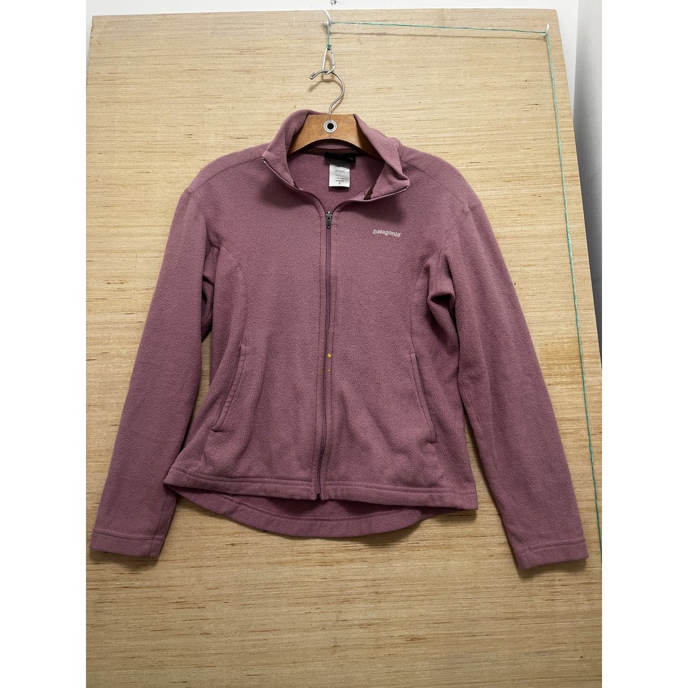 Patagonia Synchilla Jacket Womens Small Purple Full Zip Fleece Made USA Outdoor